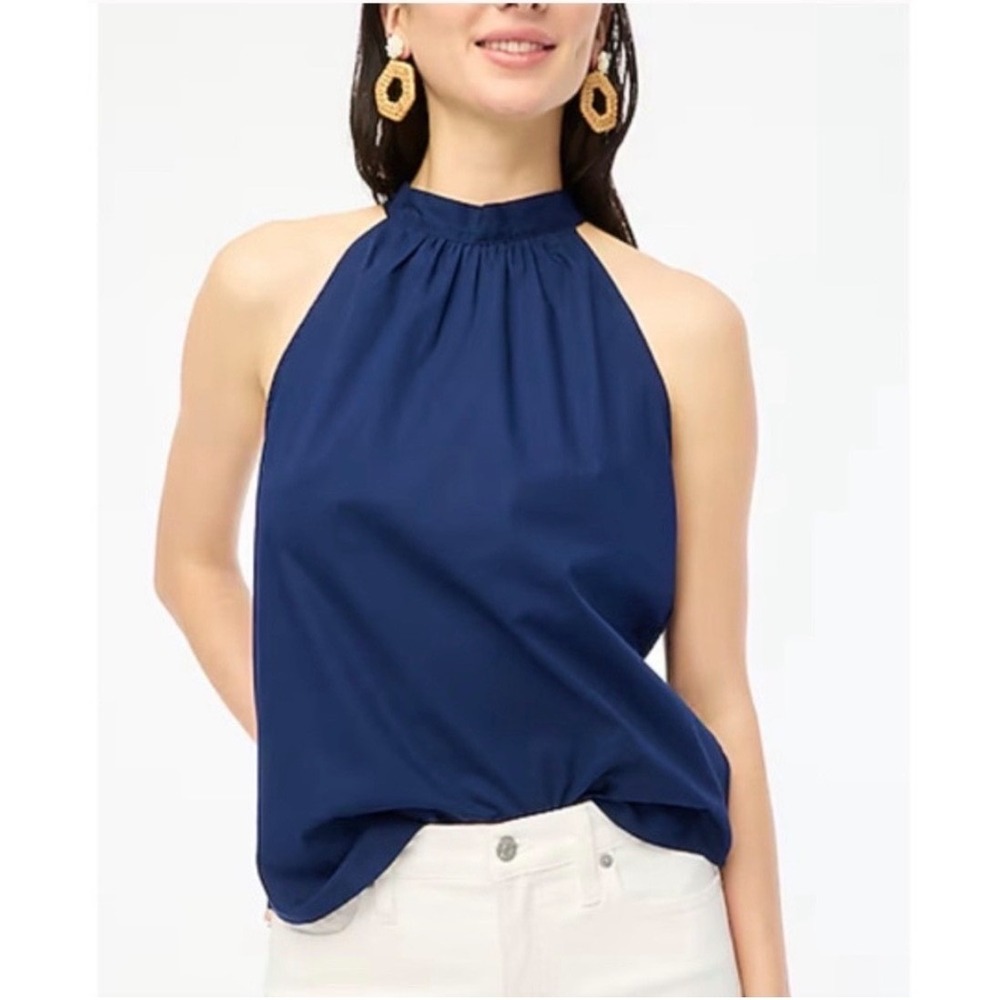 J. Crew Factory Sz XS Bow-Back Halter - Picture 2 of 6